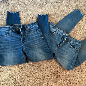 Women’s jeggings American Eagle size 8 short (2 pairs)